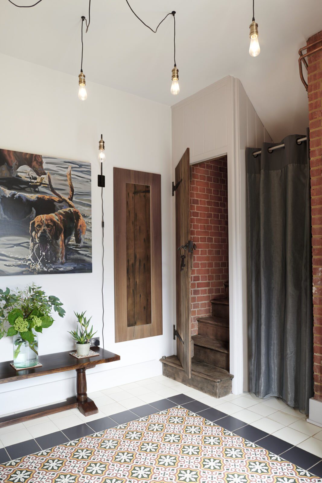 Interior of the entrance space and stairs