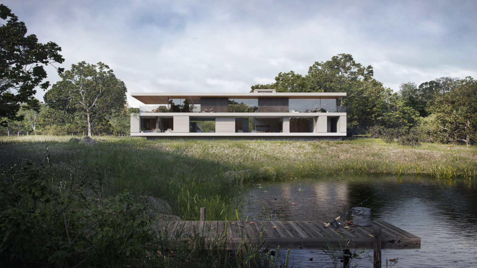 Paragraph 79 house on a lake in Milton Keynes