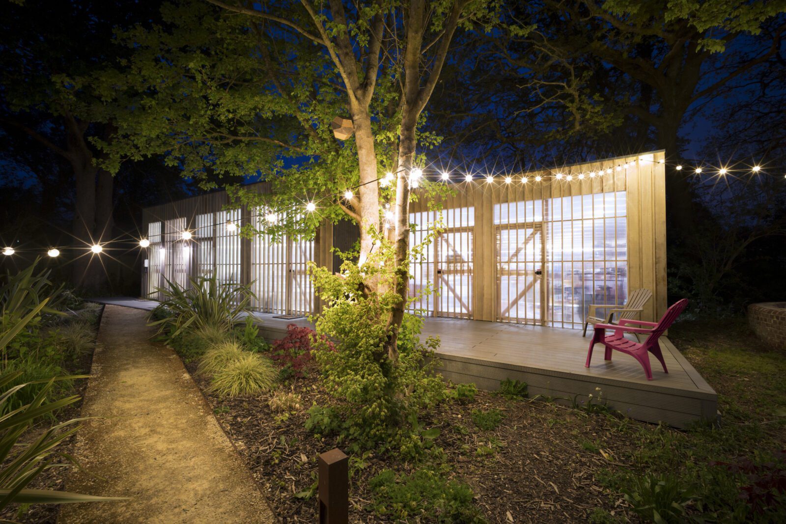 Artist Studios Hampshire at night