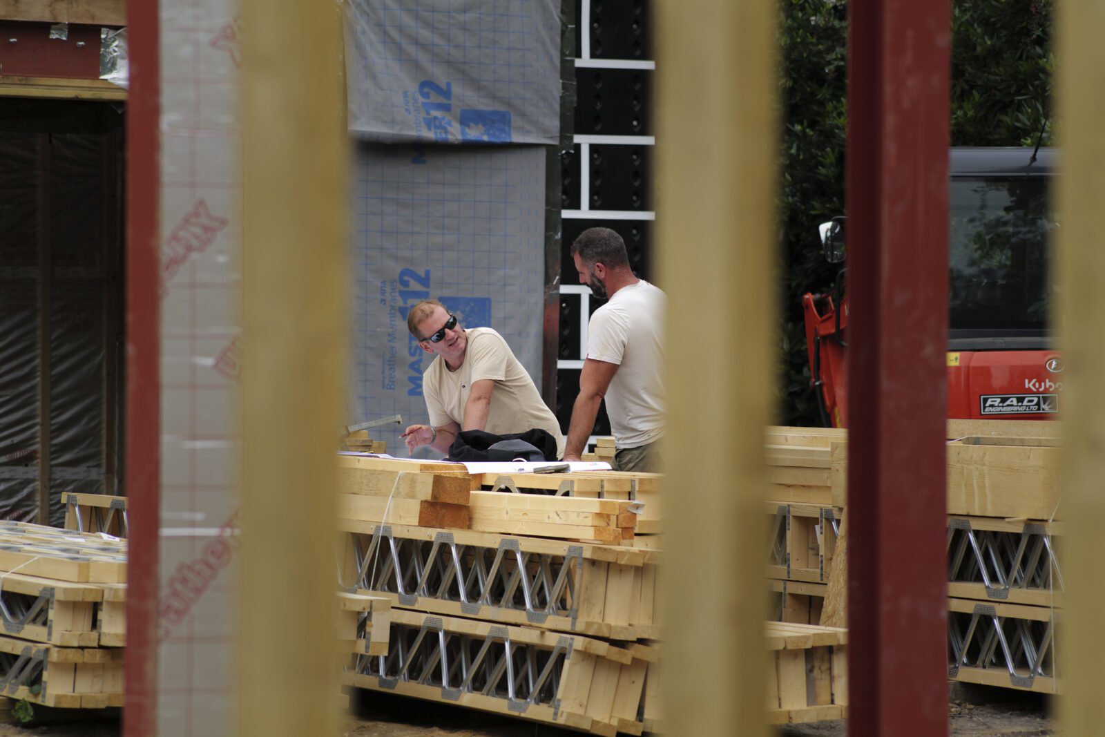Contractors on Site, Photographed by Paul Close