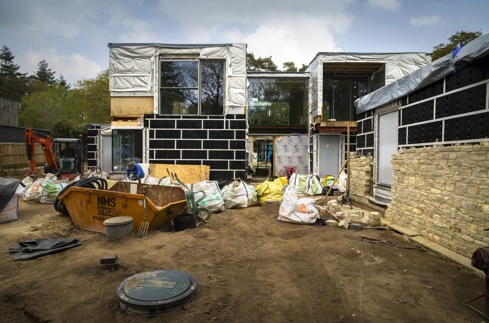 Construction Progress - Entrance View